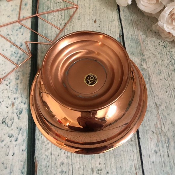 Copped guild bowl display serving decor rose gold - Picture 3 of 3